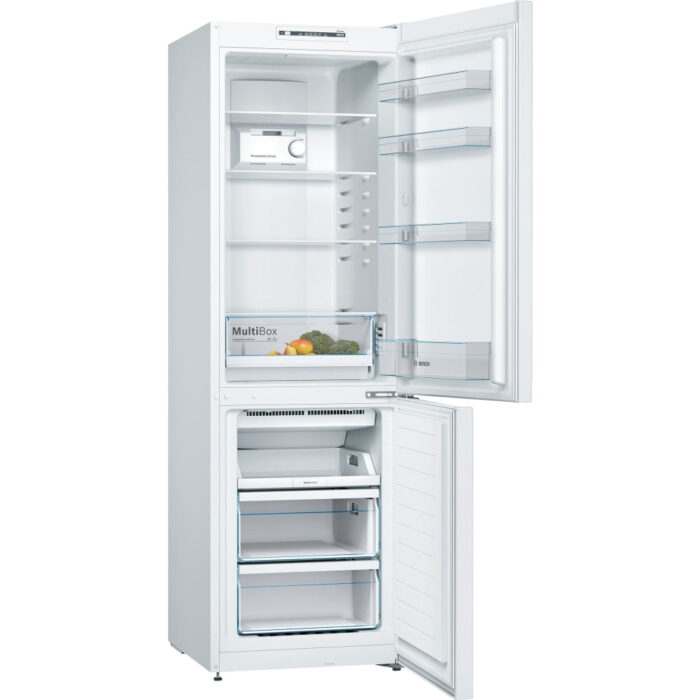 Bosch Series 2 KGN36NWEAG 186cm Freestanding Frost Free Fridge Freezer White - E Rated - Image 2