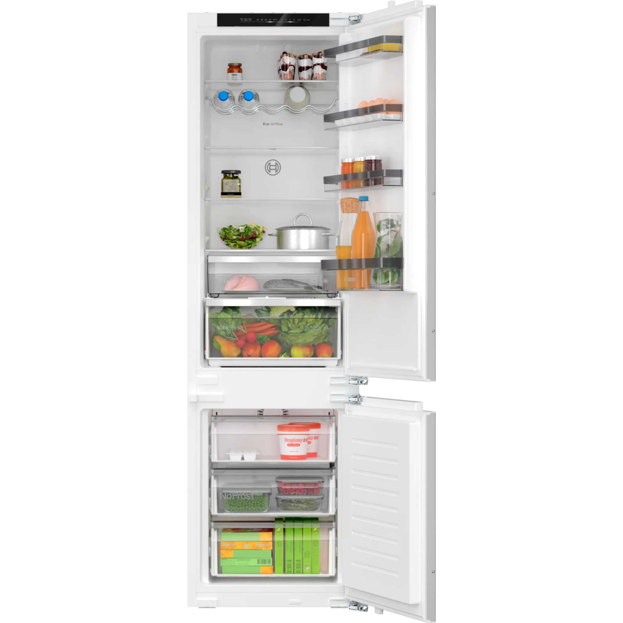 bosch-series-4-kin96vfd0-194cm-high-frost-free-built-in-fridge-freezer-white-d-rated-1184867074 Bosch Series 4 KIN96VFD0 194cm High Frost Free Built-in Fridge Freezer White - D Rated - Image 1