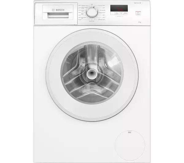 bosch-wge03408gb-series-2-8kg-1400-spin-washing-machine-white-1082393258 Bosch WGE03408GB Series 2 8kg 1400 Spin Washing Machine White - Image 1