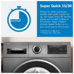 Bosch WGG244ZCGB Serie 6 9kg 1400 Spin Washing Machine Graphite - Image 15