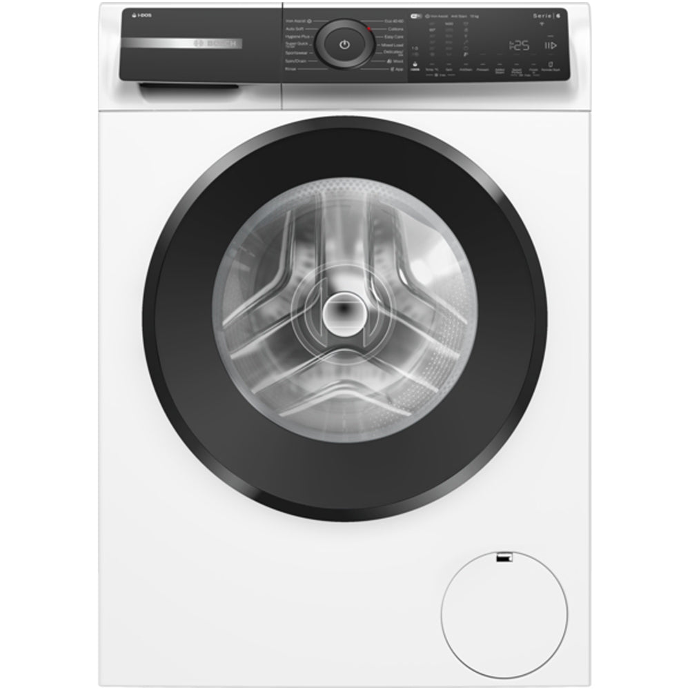 bosch-wgh254a0gb-series-6-1400-spin-10kg-washing-machine-white-a-rated-1176753456 Bosch WGH254A0GB Series 6 1400 Spin 10kg Washing Machine White - A Rated - Image 1