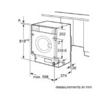 Bosch WIW28302GB Series 6 Integrated 8kg 1400 Spin Washing Machine White - Image 8