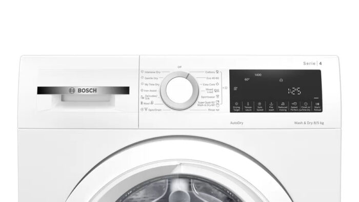 Bosch WNA134U8GB 8kg 5kg 1400 Spin Washer Dryer White - Image 6