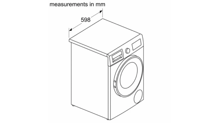 Bosch WNA134U8GB 8kg 5kg 1400 Spin Washer Dryer White - Image 9