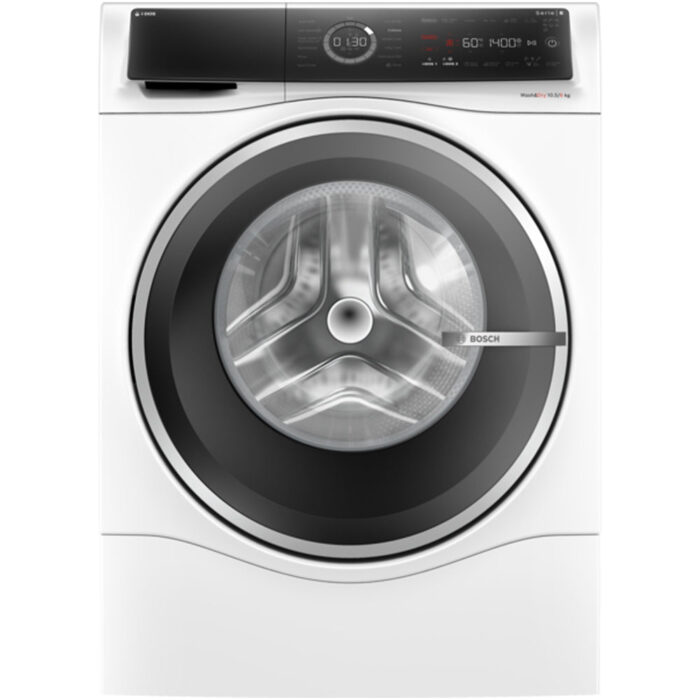 Bosch WNC25410GB Series 8 10.5+6kg Washer Dryer with 1400 Spin White - D Rated - Image 1