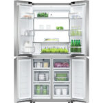 Fisher and Paykel RF500QNUX1 Series 7 Freestanding Plumbed-In American Fridge Freezer Stainless Steel - Image 4