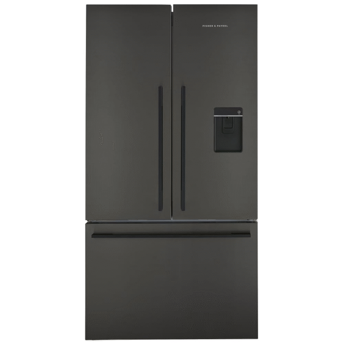Fisher And Paykel RF540ADUB7 Series 7 Freestanding Plumbed-In American Fridge Freezer Black Steel - Image 1
