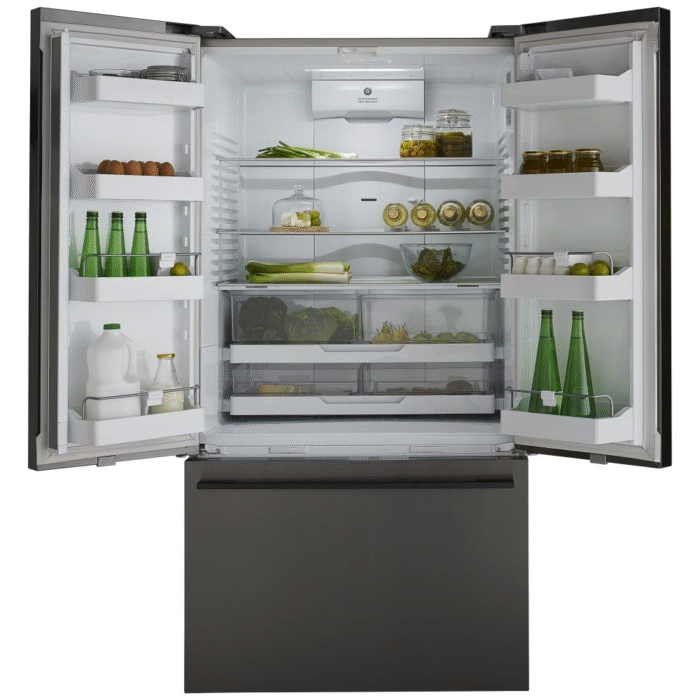 Fisher And Paykel RF540ADUB7 Series 7 Freestanding Plumbed-In American Fridge Freezer Black Steel - Image 2