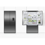 Fisher And Paykel RF540ANUB6 Series 7 Freestanding Plumbed-In American Fridge Freezer Stainless Steel Black Steel - Image 4