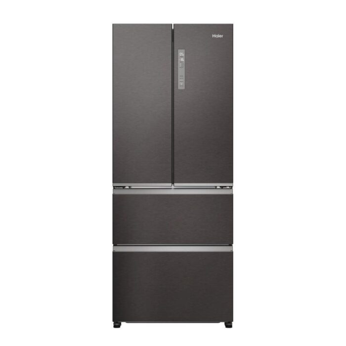 Haier HFR3718ENMD 70cm Total No Frost Fridge Freezer Dark Inox - Image 1