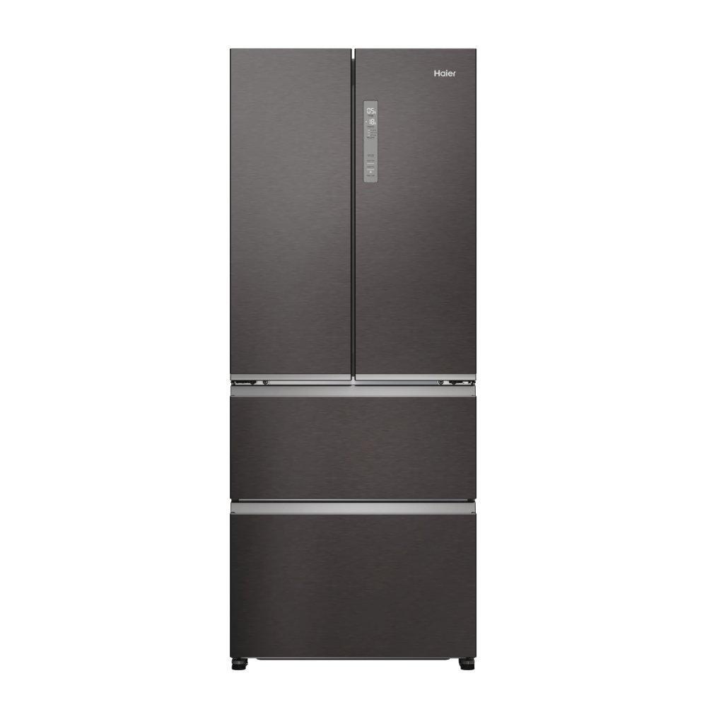 haier-hfr3718enmd-70cm-total-no-frost-fridge-freezer-dark-inox-1082402392 Haier HFR3718ENMD 70cm Total No Frost Fridge Freezer Dark Inox - Image 1