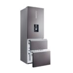 Haier HTW5618EWMP Frost Free Fridge Freezer Dark Inox - Image 2