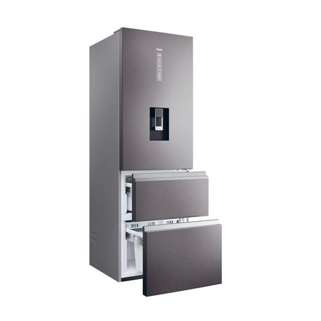 haier-htw5618ewmp-frost-free-fridge-freezer-dark-inox-1082402430 Haier HTW5618EWMP Frost Free Fridge Freezer Dark Inox - Image 2