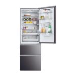 Haier HTW5618EWMP Frost Free Fridge Freezer Dark Inox - Image 3