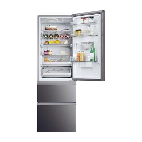 haier-htw5618ewmp-frost-free-fridge-freezer-dark-inox-1082402431 Haier HTW5618EWMP Frost Free Fridge Freezer Dark Inox - Image 3