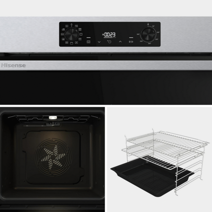 Hisense BI622AXPGUK Hi4 59.5cm Built In Electric Single Oven Stainless Steel - Image 13