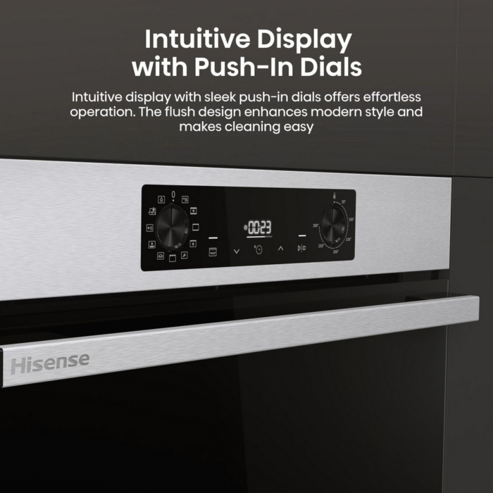 Hisense BI622AXPGUK Hi4 59.5cm Built In Electric Single Oven Stainless Steel - Image 10