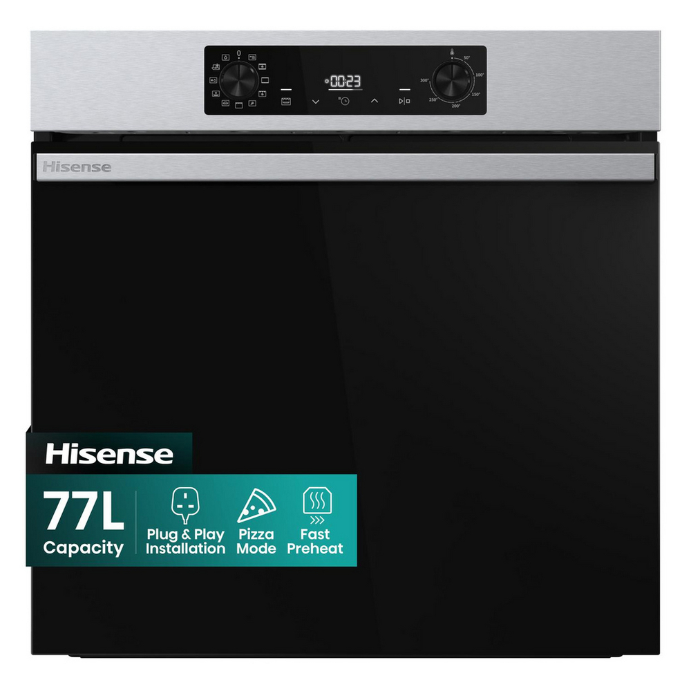 hisense-bi622axpguk-hi4-59-5cm-built-in-electric-single-oven-stainless-steel-1195941133-1 Hisense BI622AXPGUK Hi4 59.5cm Built In Electric Single Oven Stainless Steel - Image 1
