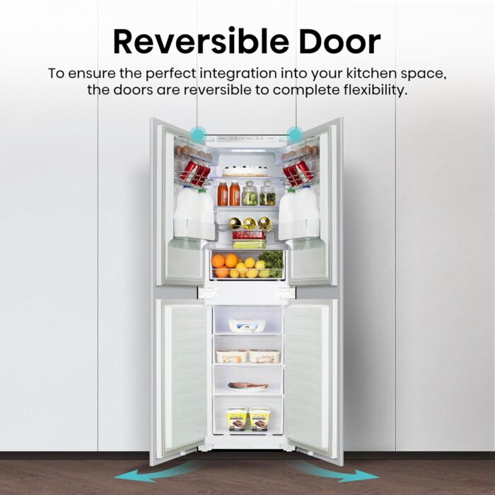 Hisense RIB291F4AWE 177cm High Integrated Frost Free Fridge Freezer White - Image 7