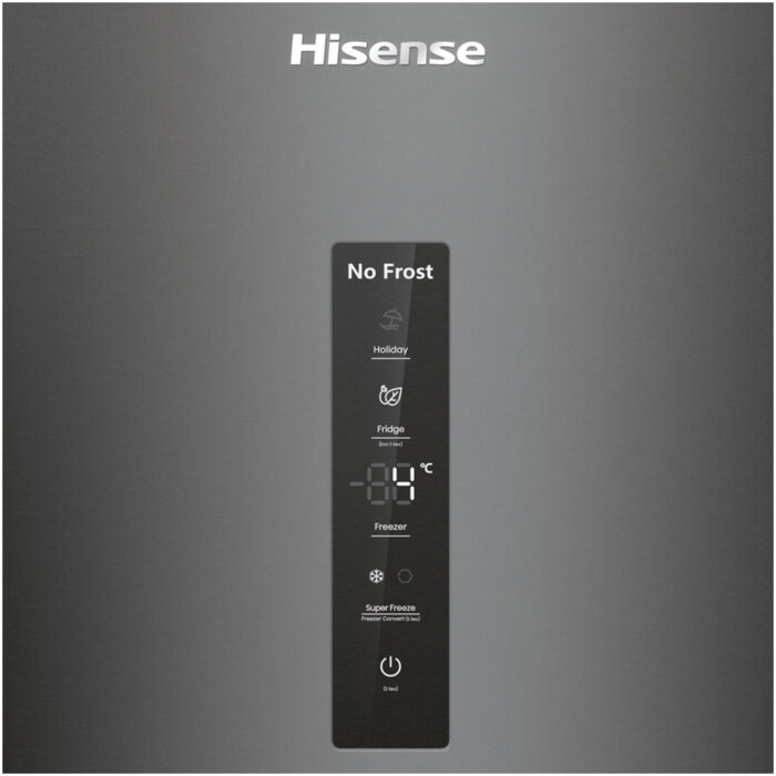 Hisense RM469N4AFDUK Freestanding Frost Free Fridge Freezer Black - Image 6