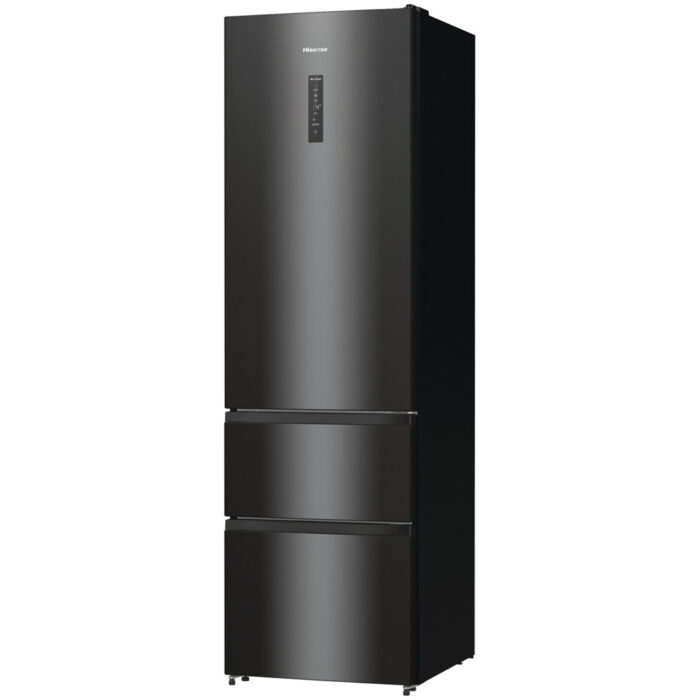 Hisense RM469N4AFDUK Freestanding Frost Free Fridge Freezer Black - Image 4