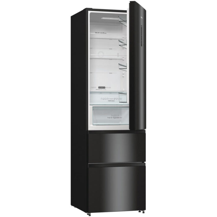 Hisense RM469N4AFDUK Freestanding Frost Free Fridge Freezer Black - Image 3
