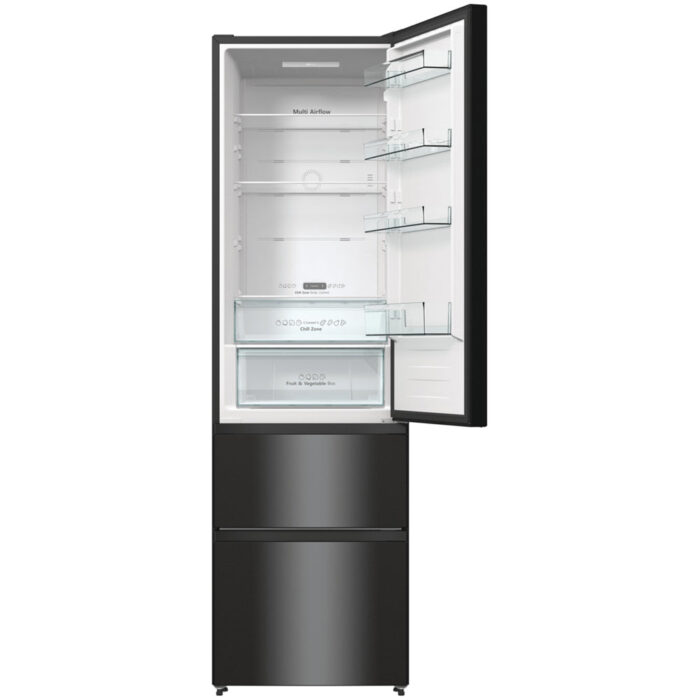 Hisense RM469N4AFDUK Freestanding Frost Free Fridge Freezer Black - Image 2