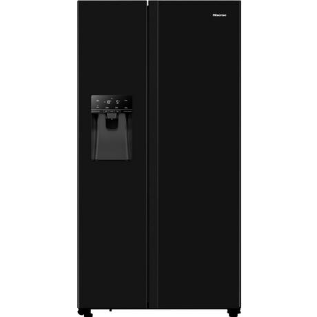 hisense-rs694n4tbe-american-style-fridge-freezer-black-1082404023 Hisense RS694N4TBE American Style Fridge Freezer Black - Image 1