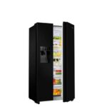 Hisense RS694N4TBE American Style Fridge Freezer Black - Image 3