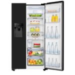 Hisense RS694N4TBE American Style Fridge Freezer Black - Image 5