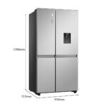 Hisense RS840N4WCE Freestanding Frost Free American Fridge Freezer Stainless Steel - Image 9