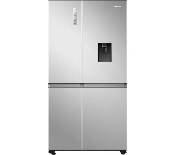 hisense-rs840n4wce-freestanding-frost-free-american-fridge-freezer-stainless-steel-1195795788 Hisense RS840N4WCE Freestanding Frost Free American Fridge Freezer Stainless Steel - Image 1