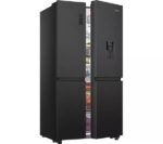 Hisense RS840N4WFE Freestanding Frost Free American Fridge Freezer Black Stainless Steel - Image 2