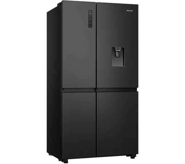 hisense-rs840n4wfe-freestanding-frost-free-american-fridge-freezer-black-stainless-steel-1195795790 Hisense RS840N4WFE Freestanding Frost Free American Fridge Freezer Black Stainless Steel - Image 1