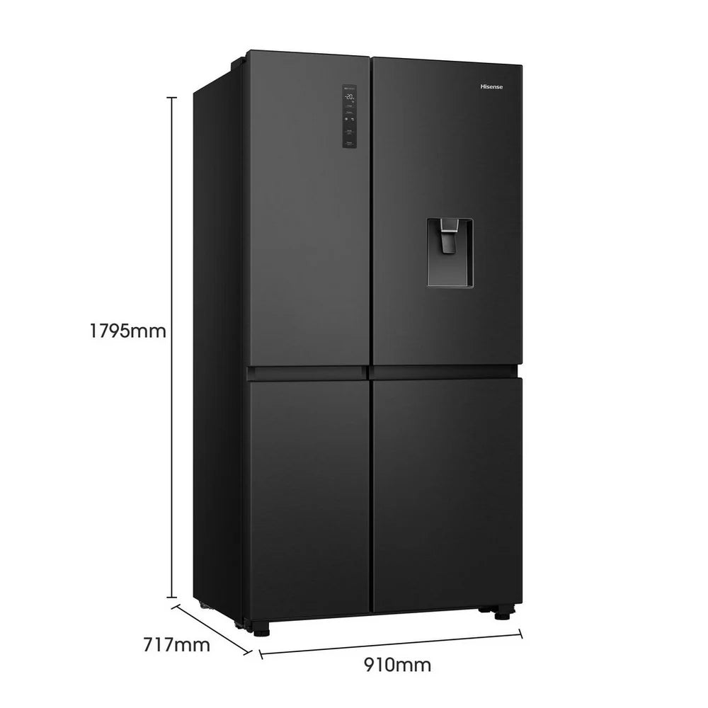 hisense-rs840n4wfe-freestanding-frost-free-american-fridge-freezer-black-stainless-steel-1195795791 Hisense RS840N4WFE Freestanding Frost Free American Fridge Freezer Black Stainless Steel - Image 12