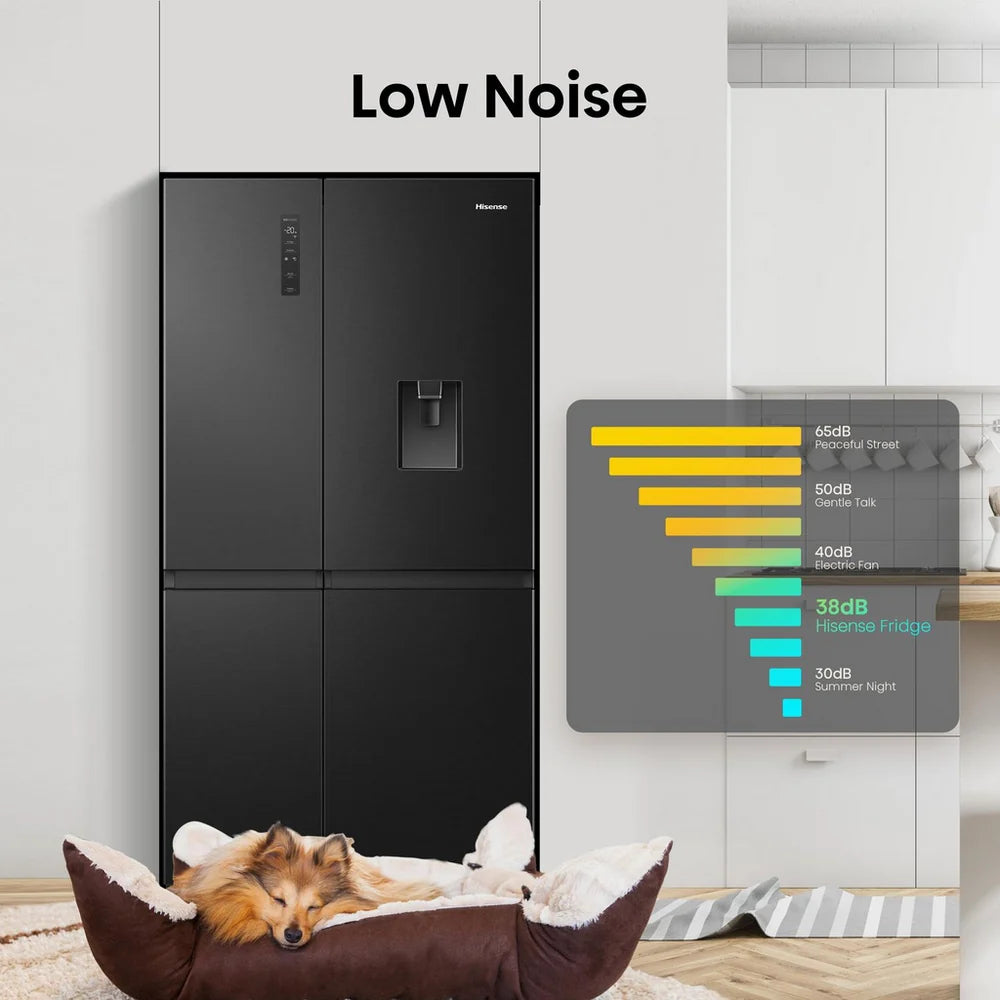 hisense-rs840n4wfe-freestanding-frost-free-american-fridge-freezer-black-stainless-steel-1195795792 Hisense RS840N4WFE Freestanding Frost Free American Fridge Freezer Black Stainless Steel - Image 11
