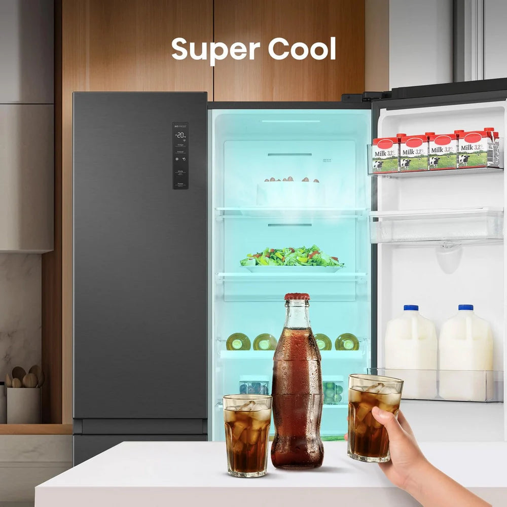 hisense-rs840n4wfe-freestanding-frost-free-american-fridge-freezer-black-stainless-steel-1195795795 Hisense RS840N4WFE Freestanding Frost Free American Fridge Freezer Black Stainless Steel - Image 8