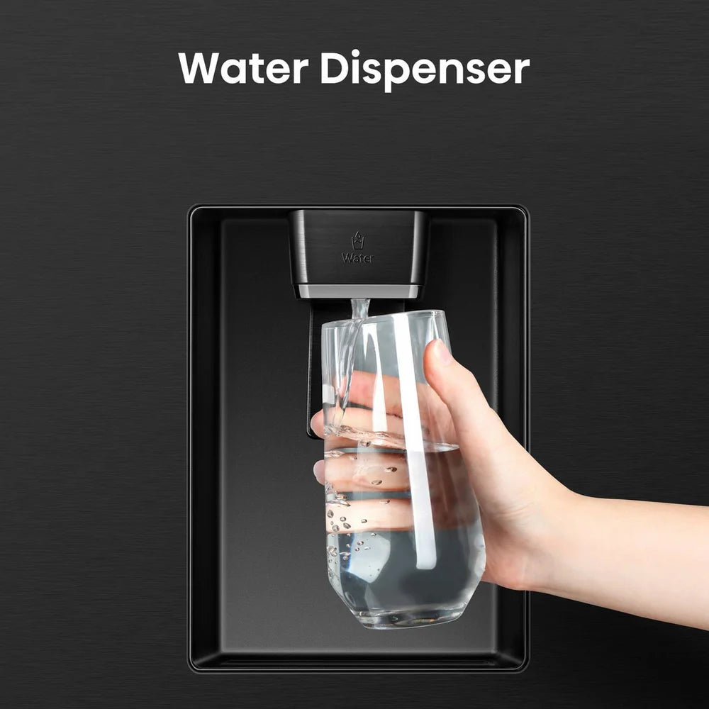 hisense-rs840n4wfe-freestanding-frost-free-american-fridge-freezer-black-stainless-steel-1195795797 Hisense RS840N4WFE Freestanding Frost Free American Fridge Freezer Black Stainless Steel - Image 6