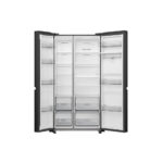 Hisense RS840N4WFE Freestanding Frost Free American Fridge Freezer Black Stainless Steel - Image 4