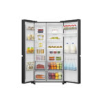 Hisense RS840N4WFE Freestanding Frost Free American Fridge Freezer Black Stainless Steel - Image 3