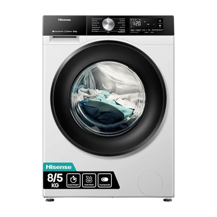 Hisense WD3S8043BW3 3S Series 8+5kg 1400 Spin WiFi-enabled Washer Dryer White - Image 1