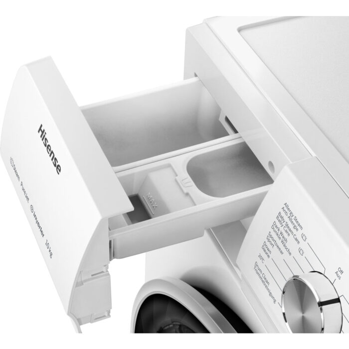 Hisense WFQA1014EVJM 3 Series 10 kg 1400 Spin Freestanding Front Load Washing Machine White - Image 6