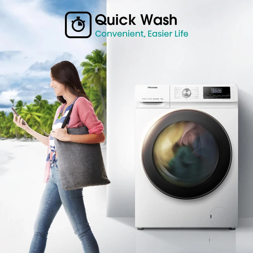 hisense-wfqa1014evjm-3-series-10-kg-1400-spin-freestanding-front-load-washing-machine-white-1173507250 Hisense WFQA1014EVJM 3 Series 10 kg 1400 Spin Freestanding Front Load Washing Machine White - Image 8