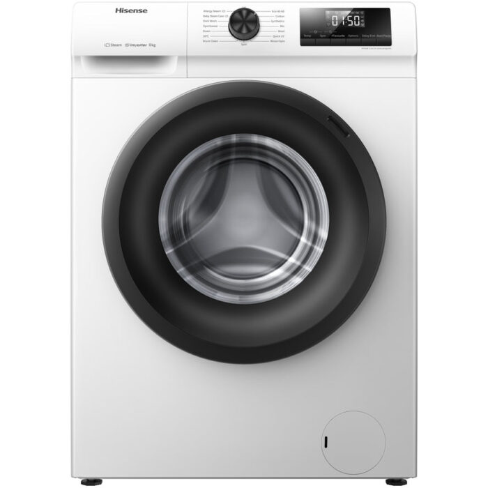Hisense WFQP7012EVM 7kg 1200 Spin Freestanding Front Load Washing Machine White - Image 1