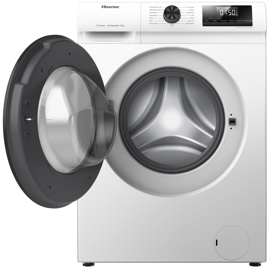 hisense-wfqp7012evm-7kg-1200-spin-freestanding-front-load-washing-machine-white-7-kg-1111073723 Hisense WFQP7012EVM 7kg 1200 Spin Freestanding Front Load Washing Machine White - Image 2