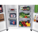 Hoover H-FRIDGE 500 HHSBSO-6174XK-1 Frost Free American Fridge Freezer Stainless Steel - Image 7