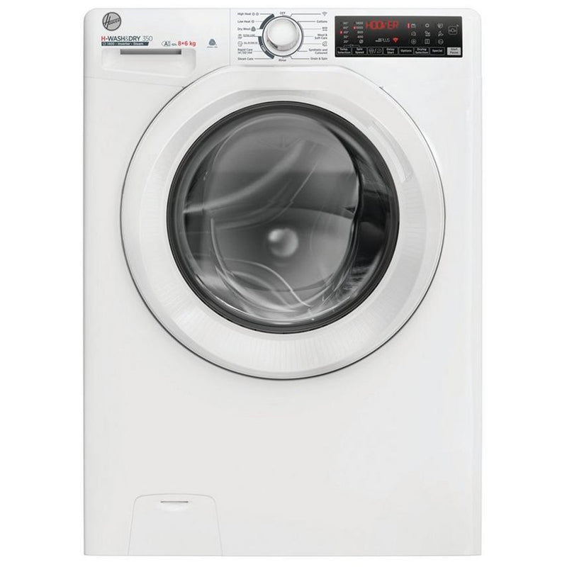 hoover-h3dps4866tam6-8-6kg-1400-spin-washer-dryer-white-1082404294 Hoover H3DPS4866TAM6 8+6kg 1400 Spin Washer Dryer White - Image 1