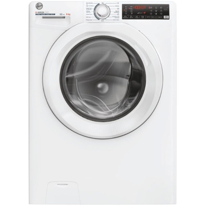 Hoover H3WPS486TAM6-80 8kg 1400 Spin Freestanding Washing Machine White A Rated - Image 1