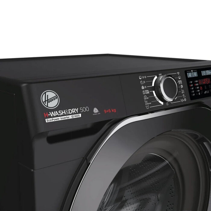 Hoover HD496AMBCB 1-80 H-WASH 500 WiFi Connected 9+6kg 1400 Spin Washer Dryer Black - Image 4