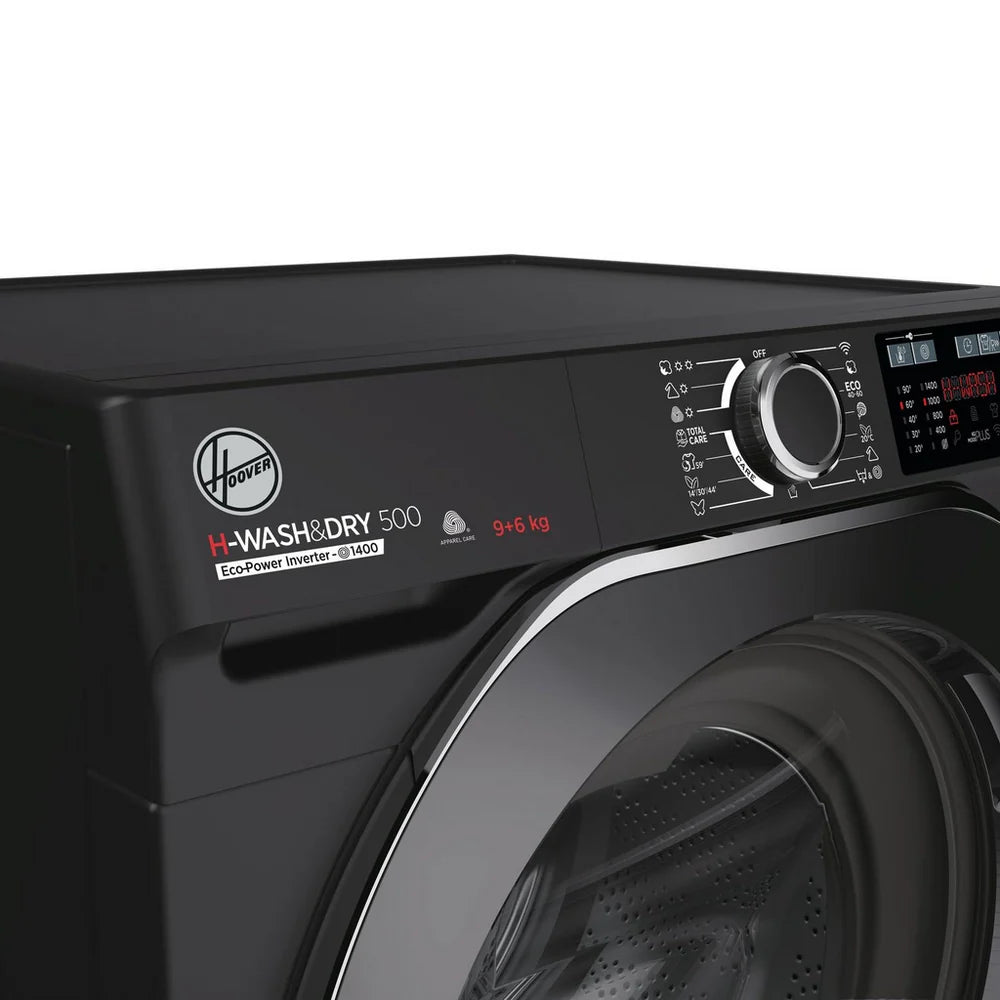 hoover-hd496ambcb-1-80-h-wash-500-wifi-connected-9-6kg-1400-spin-washer-dryer-black-black-1182064371 Hoover HD496AMBCB 1-80 H-WASH 500 WiFi Connected 9+6kg 1400 Spin Washer Dryer Black - Image 4